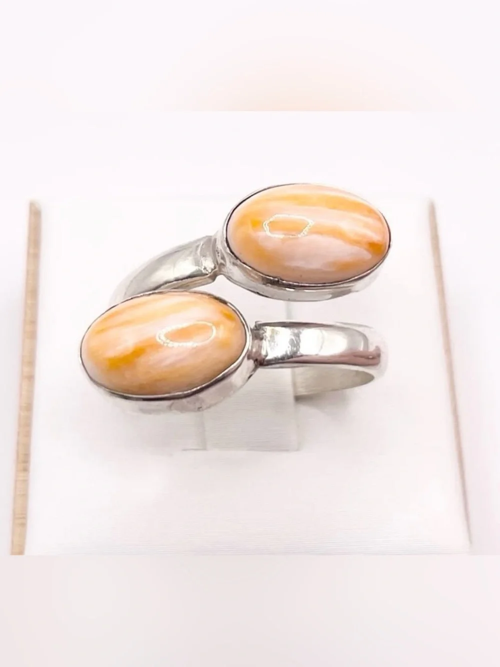 Size 9 Spiney Oyster bypass 925 sterling  Silver Ring